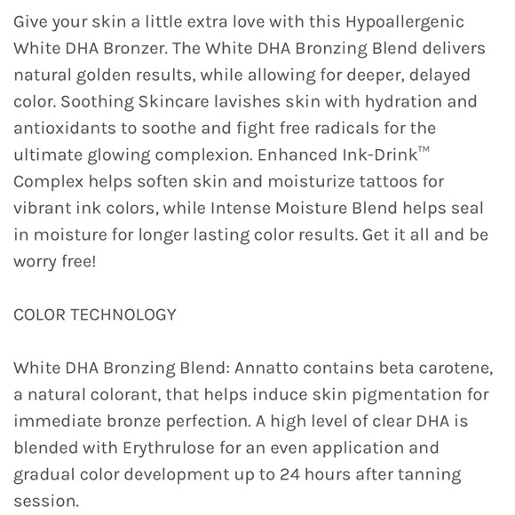 JWOWW Bath & Body Jwoww Hypoallergenic White Dha Bronzer Tanning
